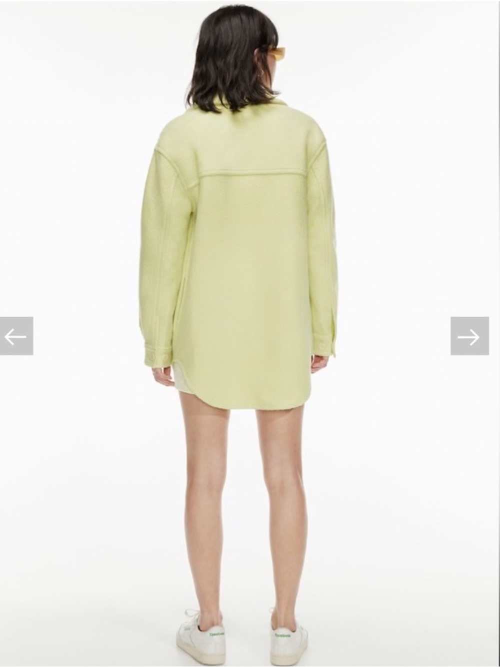 Wilfred Light Lime Oversized Shirt Jacket - Women - Picture 5 of 16